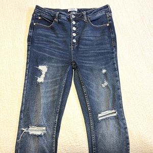 OAT network button-down jeans, size 30